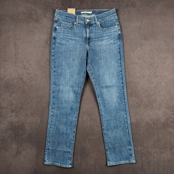 Levi's Denim - Levis Classic Straight Fit Jeans Womens 8 M Lapis Speed Blue Medium Wash NEW